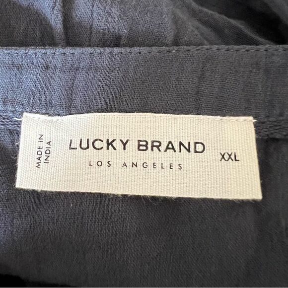 🆕 Lucky Brand Pintuck Peasant Blouse  size XXL - Picture 10 of 13